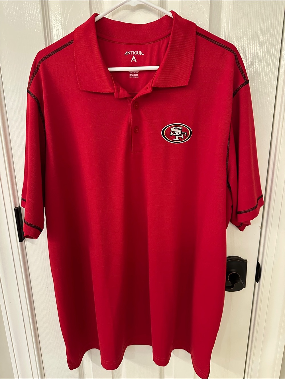 Antigua Red San Francisco 49ers Polo Shirt